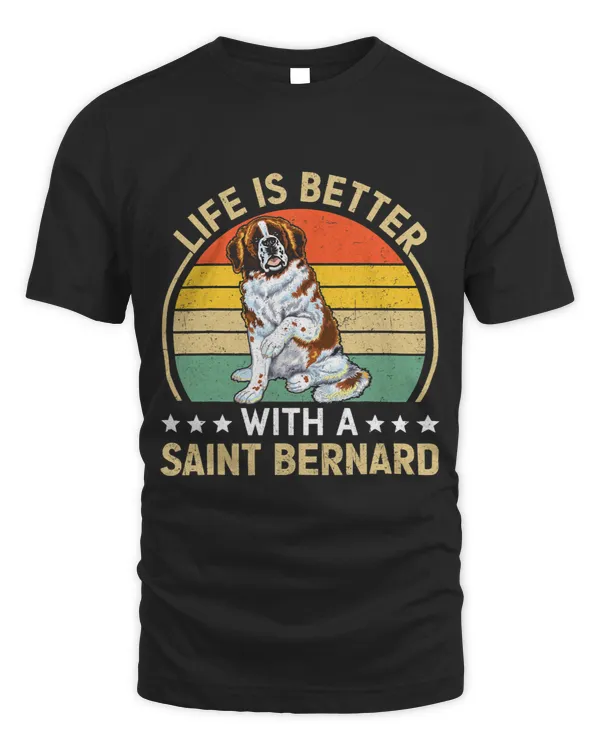 Cute Saint Bernard Design For Men Women Saint Bernard Dog 2