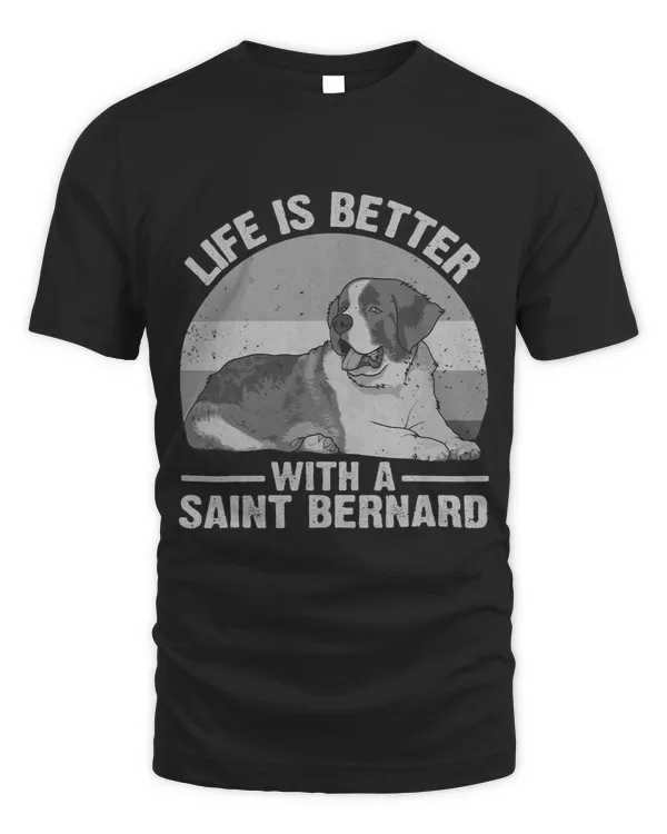 Cute Saint Bernard Design For Men Women Saint Bernard Dog 3