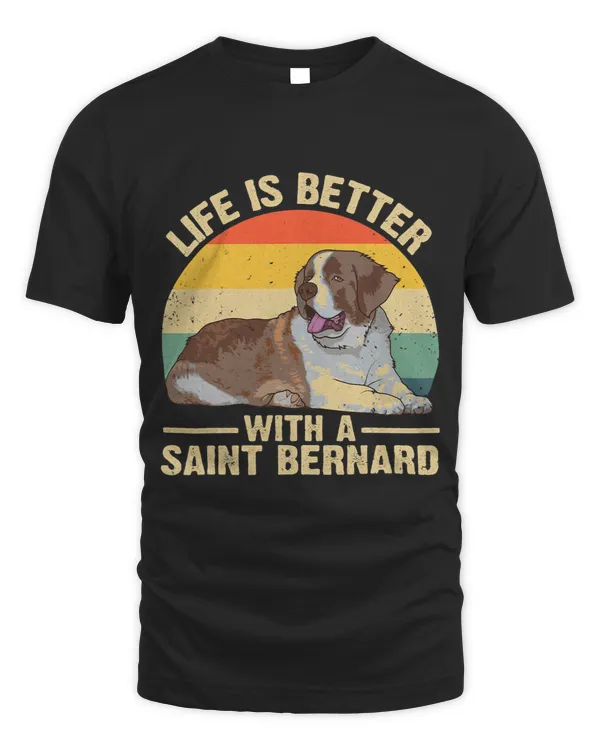 Cute Saint Bernard Design For Men Women Saint Bernard Dog