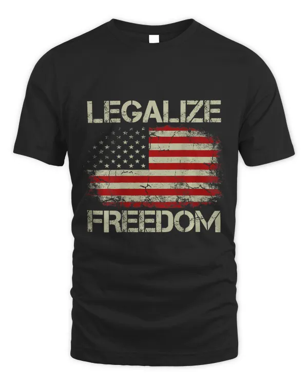 Legalize Freedom American Flag I Voted For Trump (on back)