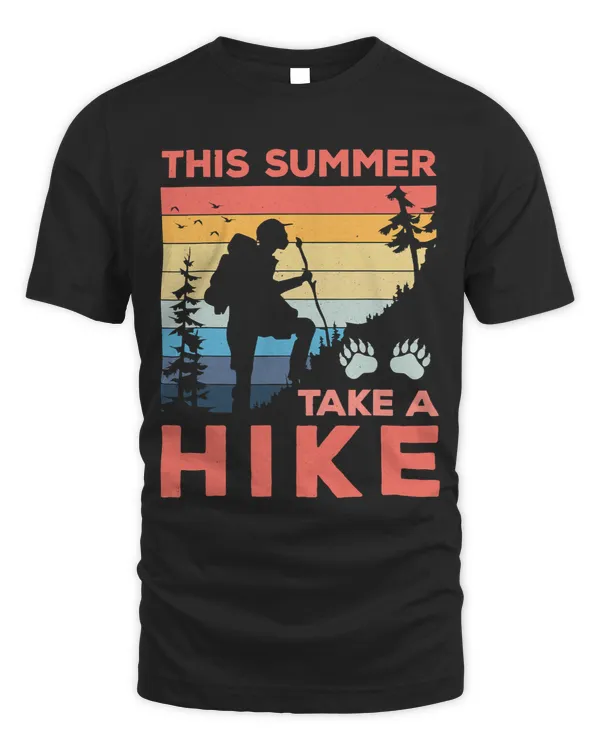 This Summer Hike and Have Fun Nature Mountains Outdoors Tee