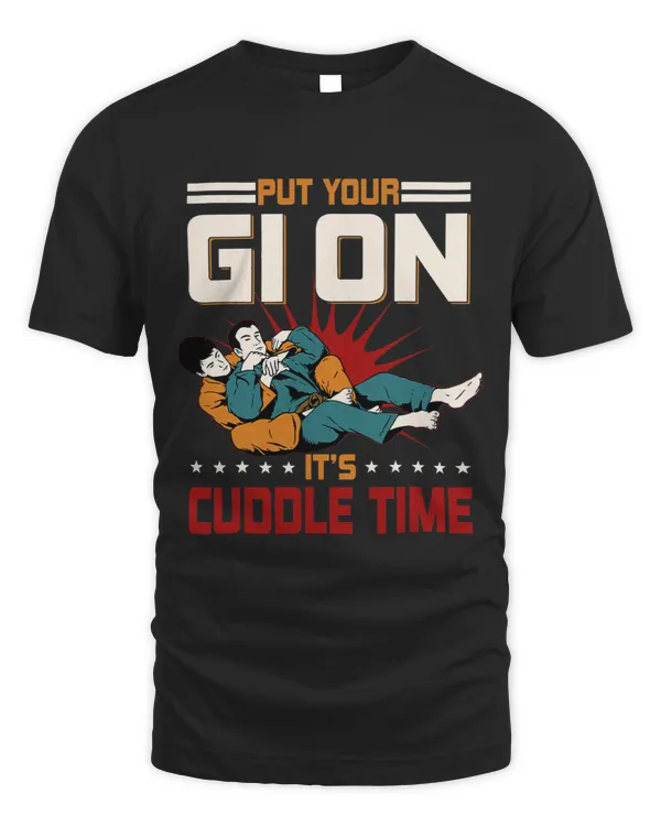 Jiu Jitsu Retro Vintage Put Your Gi On Its Cuddle Time