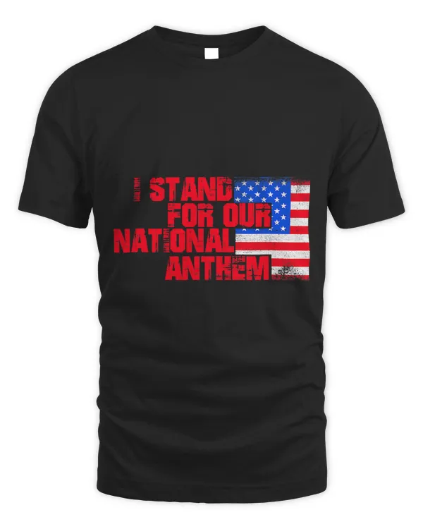 I Proudly Stand for Our National Anthem Patriotic Soldier DT