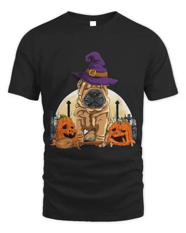 SharPei Halloween 2021 Pumpkin Moon Dog Lover Shar Pei 192