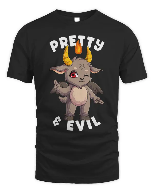 Pretty Evil Kawaii Demonic Baphomet Satanic Goat Monster