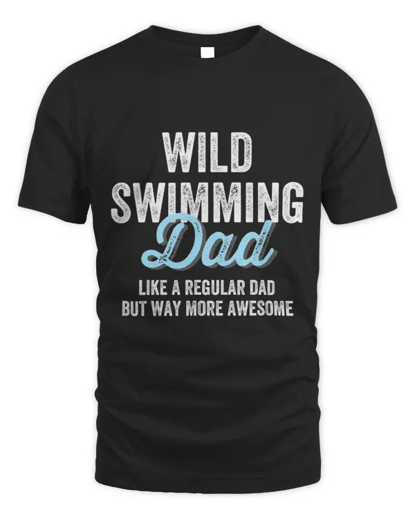Mens Wild Swimming Open Water Swimmer Awesome Extreme Sports Dad