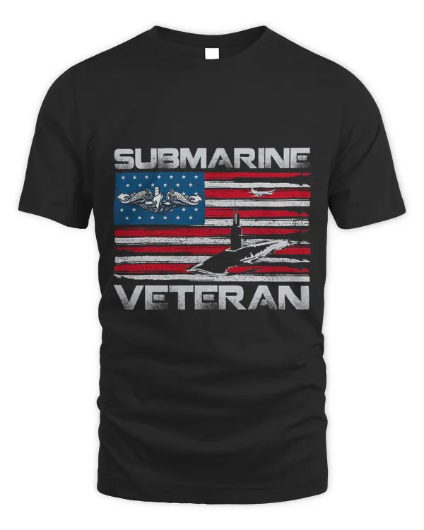 Submarine Veteran Silent Service American Flag Veterans Day