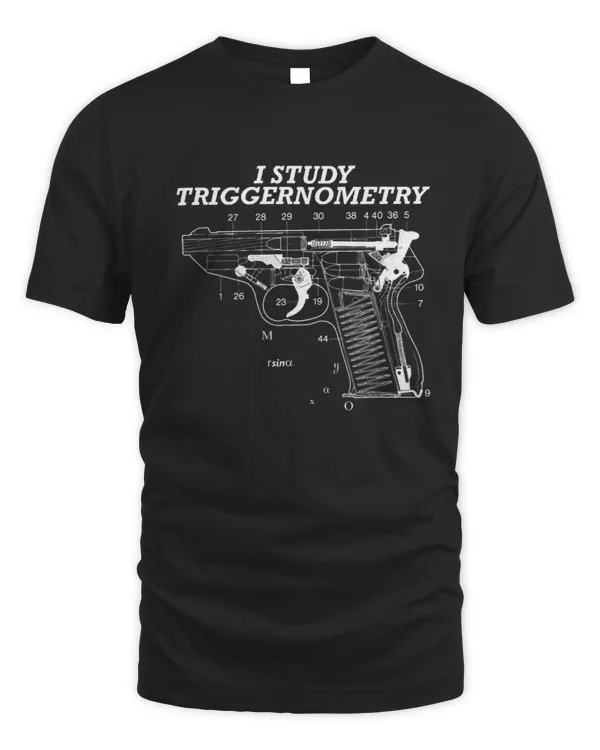 I Study Triggernometry Gun Graphic Drawing