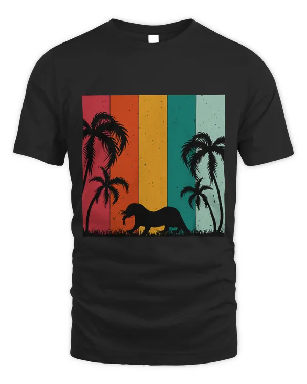 Retro Summer Themed Design Otter Lover Summer Vacation