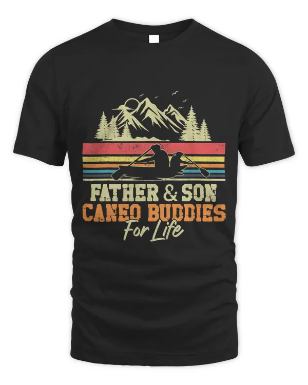 Canoe Canoeing Son Father Father Son Canoe Buddies For