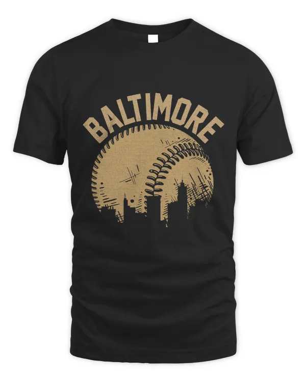 Baltimore Baseball Skyline Maryland Player Coach Fan