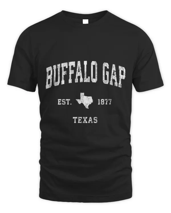Buffalo Gap Texas TX Vintage Athletic Sports Design