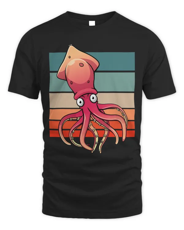 Squid Lover Sea Creature Lovers Vintage Squid Octopus
