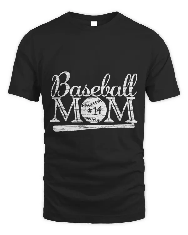 Baseball 14 Jersey Mom Favorite Player Shirts Mothers Day