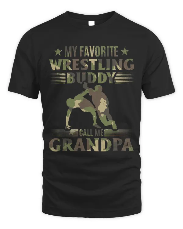 Mens Wrestling I My Favorite Wrestling Buddy call me Grandpa