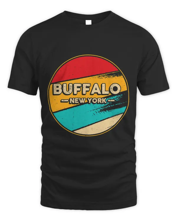 Buffalo New York Retro Vintage Sunset US State Buffalo