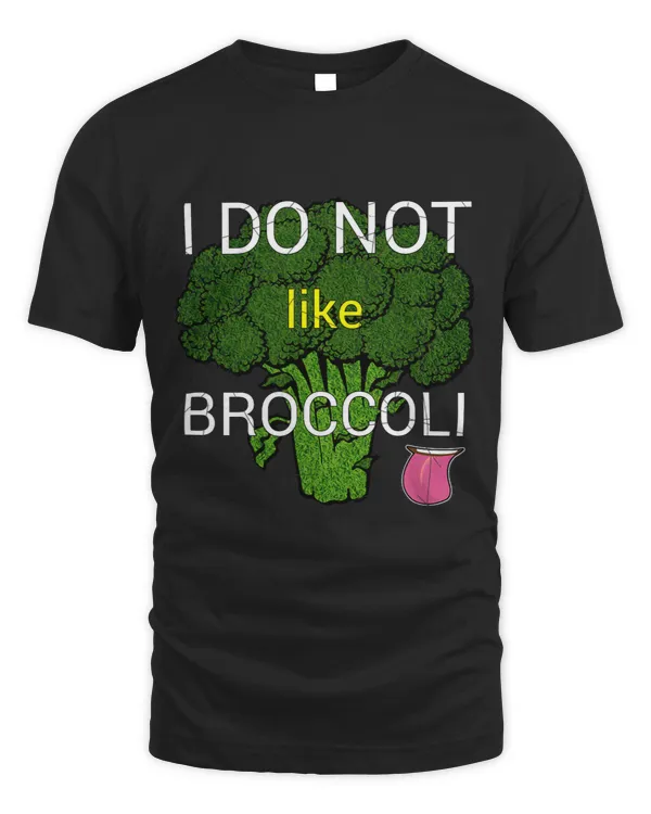 I Do Not Like Vegetable Broccoli Tongue Sticking Out