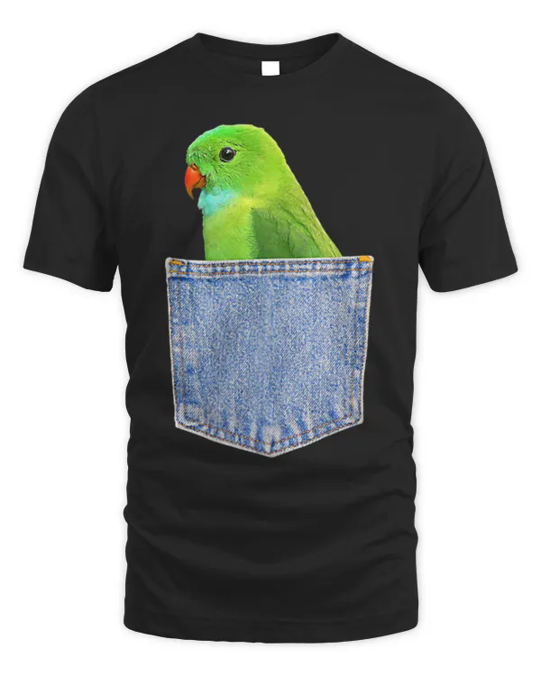 Funny Parrot Pocket shirt Just a girl who loves birds