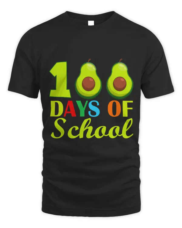 101 Days of school Avocado Funny Food fruit Lover Tee