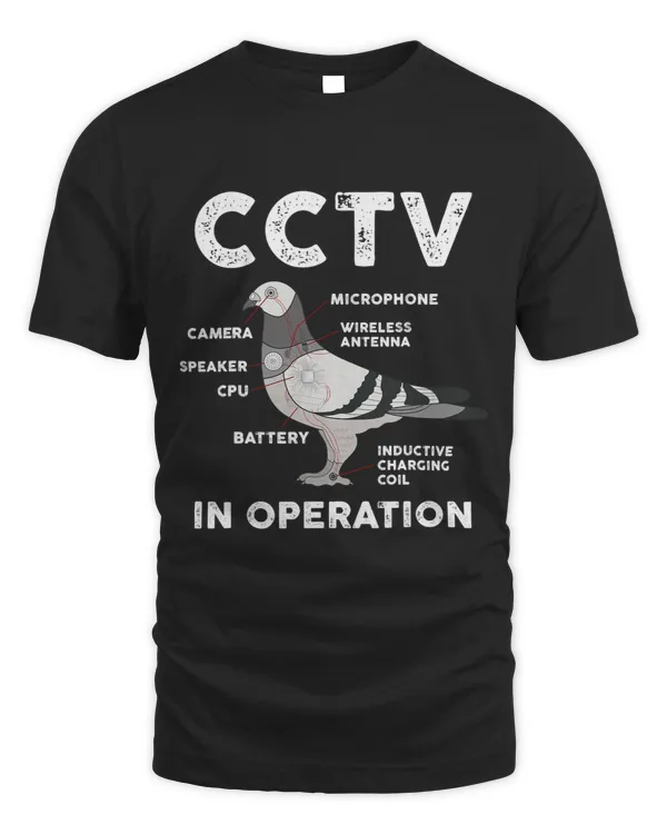 Funny Pigeon Anatomy Birds Flies and Spies CCTV In Operation