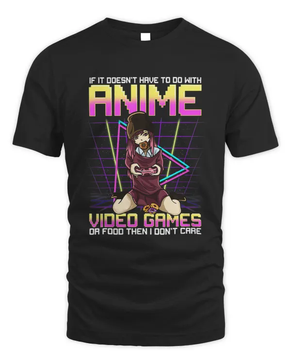 Anime Shirts For Teen Girls Funny Anime Video Games Or Food
