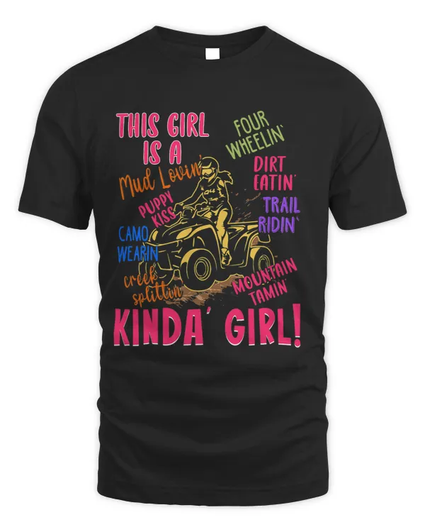 Funny ATV Quad Biking Saying ATV Girl Four Wheeler Girls