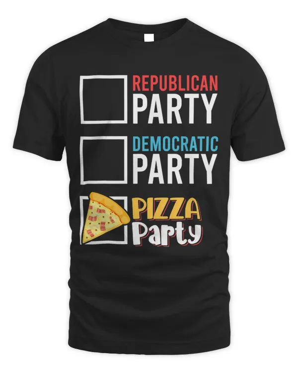 Funny Republican Party Democratic Party Pizza Party