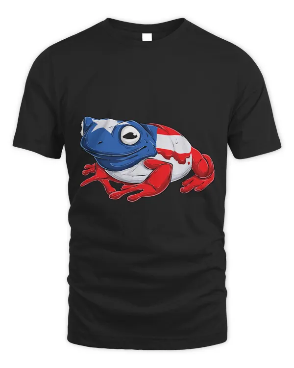 Puerto Rican Frog Puerto Rico Flag Pride Amphibians kids Men