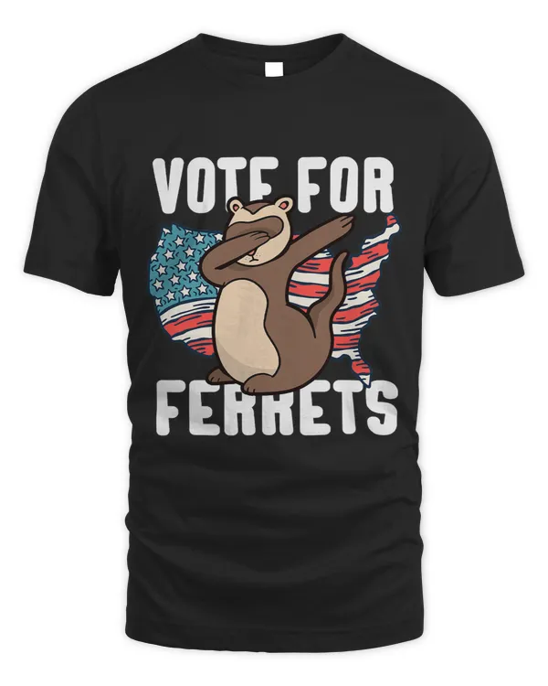 Funny Ferret Dabbing Vote For Ferrets