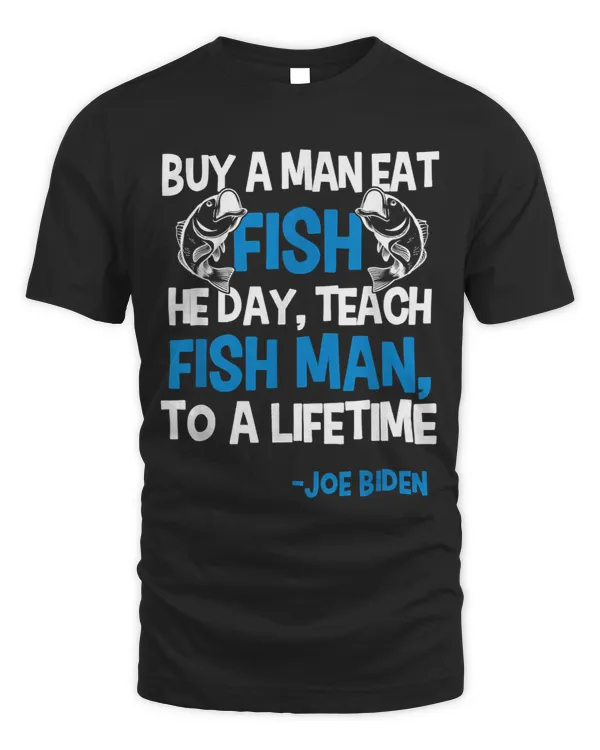Anti biden tshirt political impeach biden buy a man eat fish