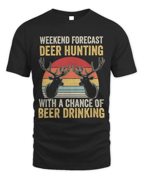Retro Vintage Funny Deer Hunting Beer Drinking2