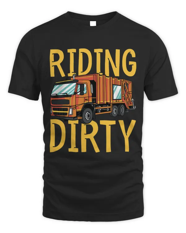 Riding Dirty Trash Garbage Kids City Trash Truck Driver