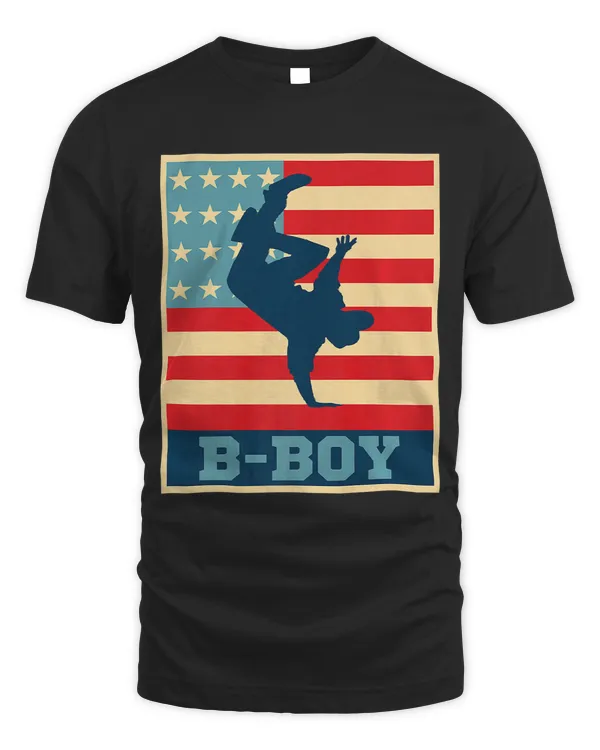 American Flag BBOY Street Dance Shirt Breakdancing
