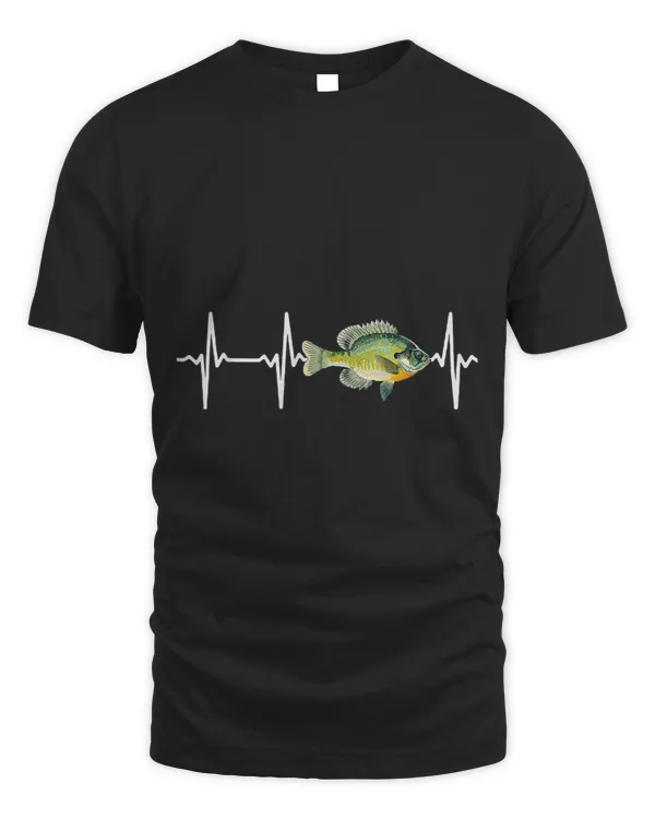 Bluegill Heartbeat For Freshwater Fish Fishing Lovers