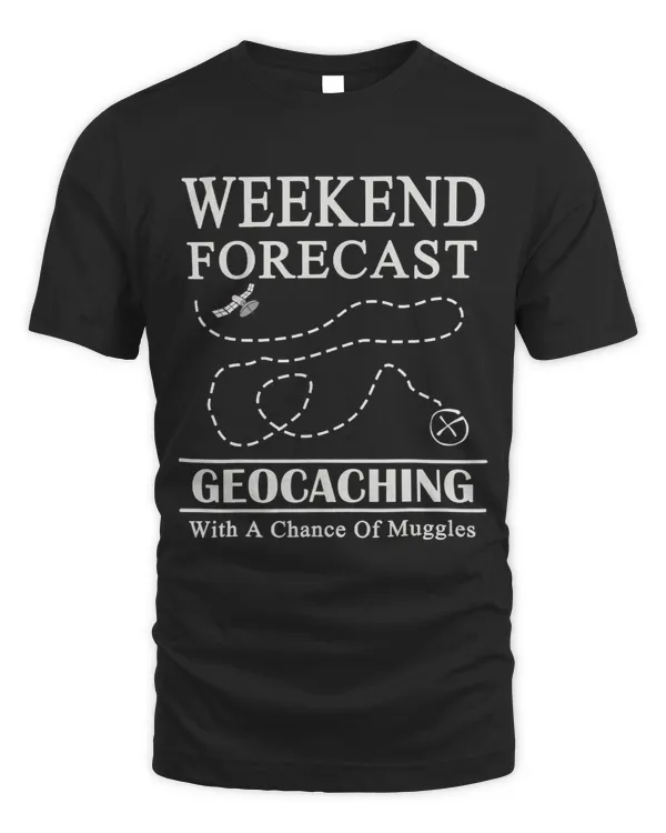 GEOCACHER Tshirt Weekend Forecast Goecaching 2