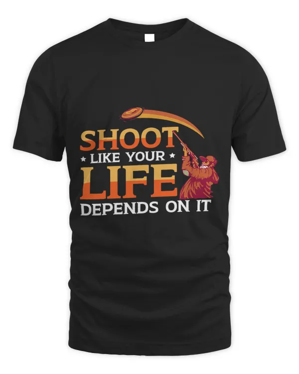 Funny Skeet Shooting Clay Target Pigeon Trap Shooter