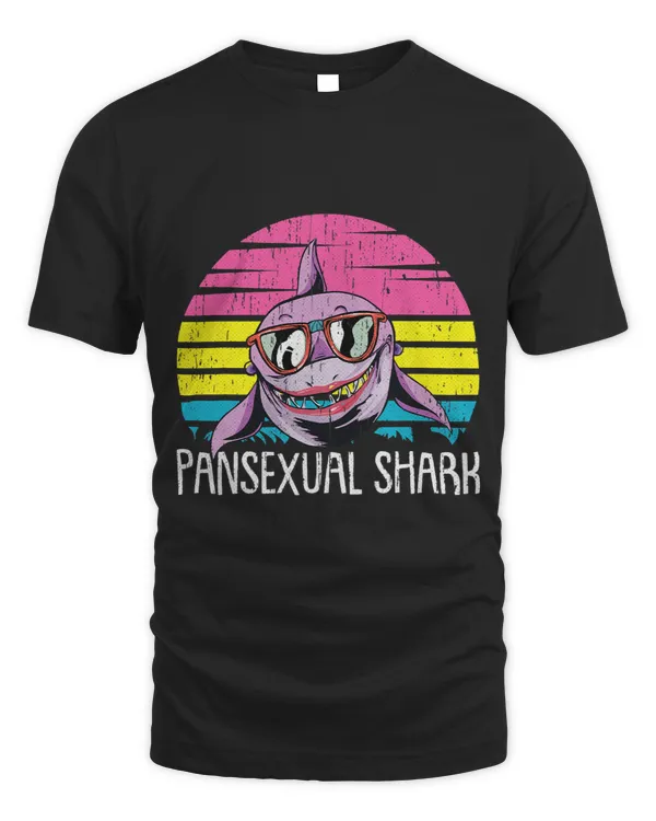 Shark Pan sexual Pride Retro Ocean Animal LGBT Q Ally