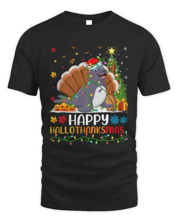 Seal Animal Lover Funny Happy Seal HelloThanksMas