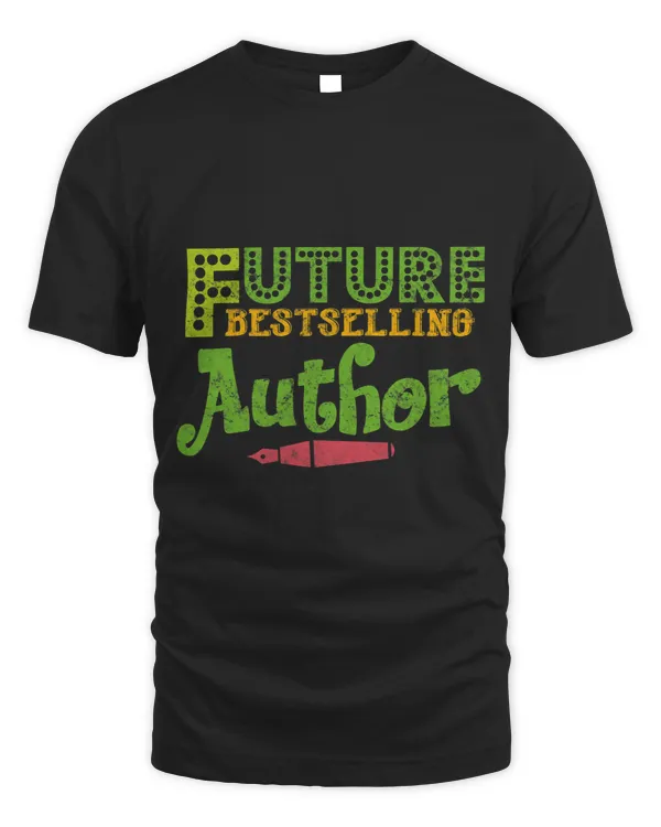 Future Best Selling Author Writer Distressed Tee