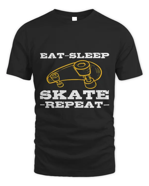 Cool Skateboarding Skater Fingerboard Eat Sleep Skate Repeat