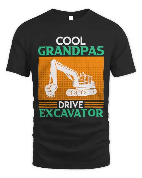 Cool grandpas drive excavator driver Men
