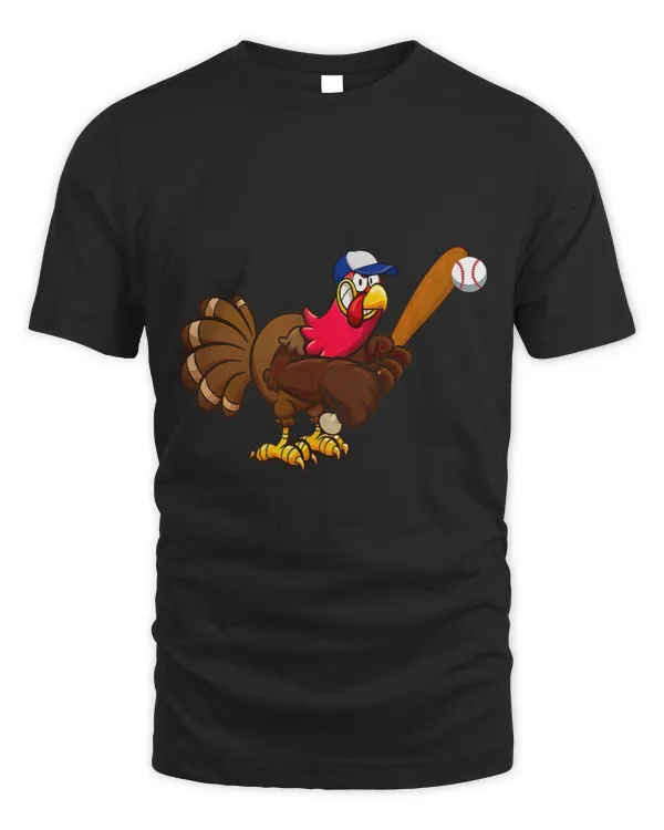 Im The Baseball Turkey Dabbing Thanksgiving Thankful 3