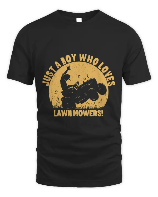 Funny Lawn Mowing Boys Kids Lawn Mower Farm Gardening 3