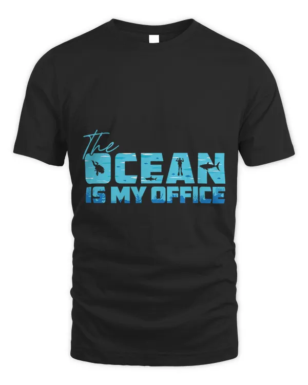 The Ocean Is My Office Marine Biology Diving Shark