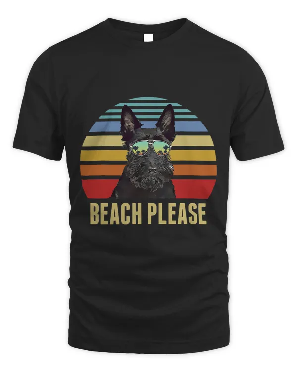 Beach Please Scottish Terrier Dog Funny Summer