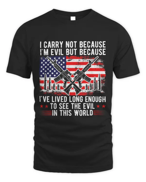 US Flag Guns Carry Not Because Evil 2nd Amendment Rifle