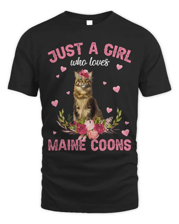 Maine CoonCat Lover Gift Just A Girl Who Loves Maine Coons 325