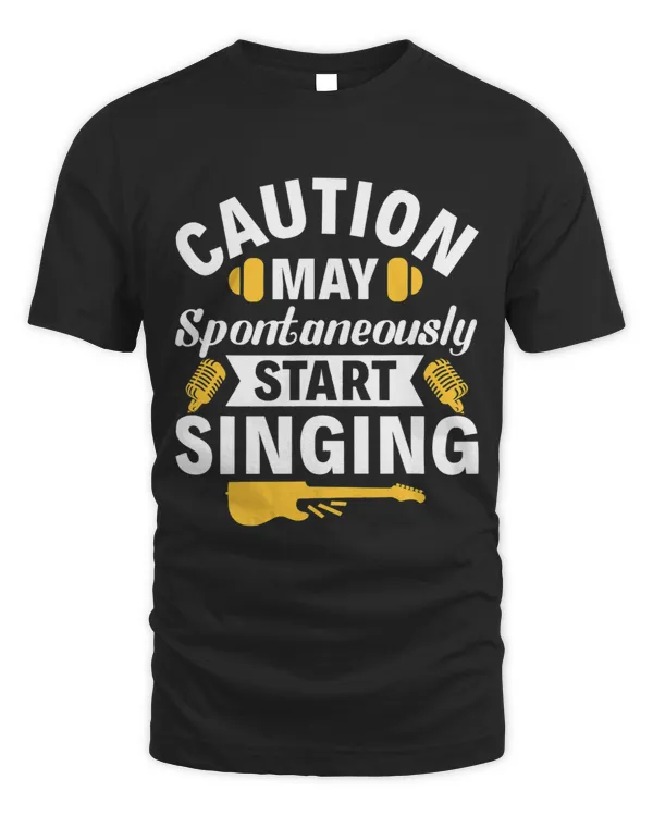 Caution May Spontaneously Start Singing Karaoke Singer