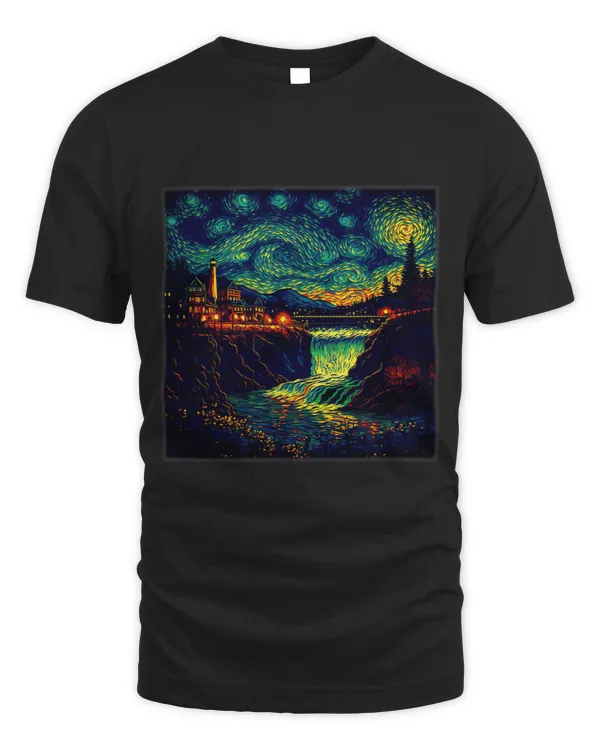 Surrealism Starry Night Niagara Falls