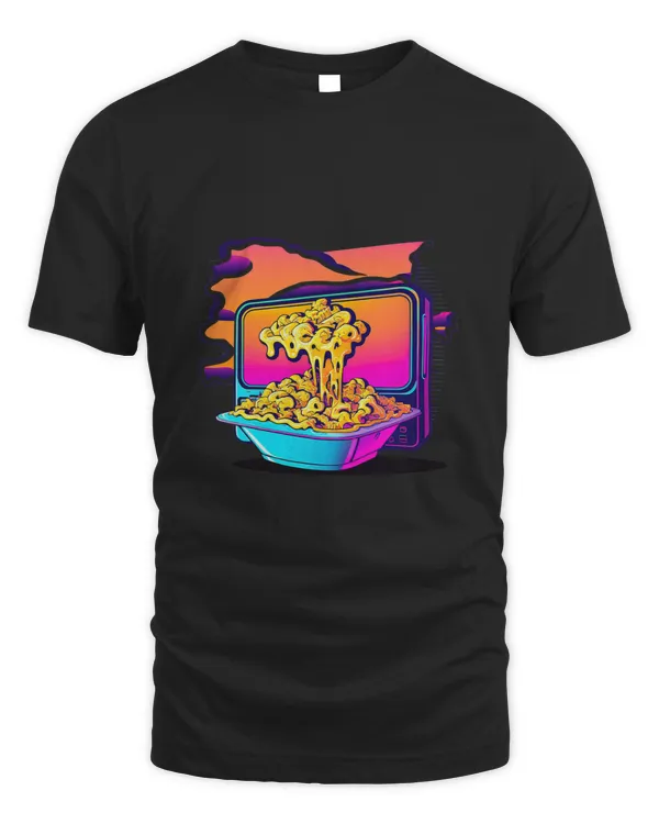 Mac And Cheese Synthwave 80s Retrowave Aesthetic